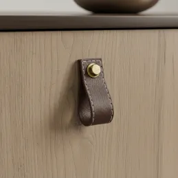 Ručka gumb SAMSONITE / Smeđa koža