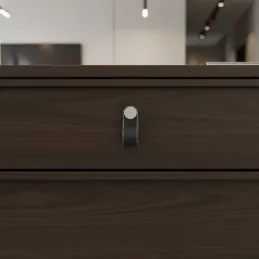 Ručka za gumb CASE / Crna koža