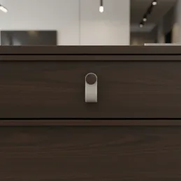 Ručka gumb CASE / Bijela koža