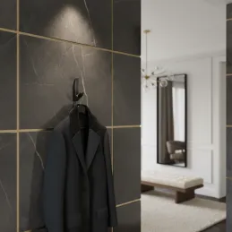 Stalak za odjeću KOS Mini / Crno brušeni