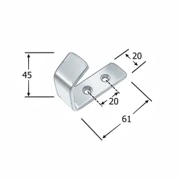 Vješalica LEILA / Crna mat