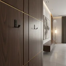 Vješalica LEILA / Crna mat