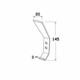 Vješalica LEILA XL / Brušeni nikal