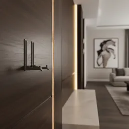 Sklopivi vješalica za ugradnju VERNON Mini / Brušeni nikal