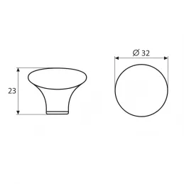 Gumb FRAGILE / Napuknuti porculan krem
