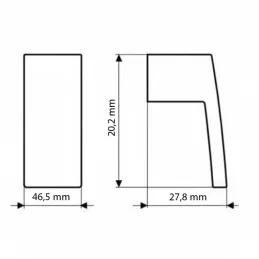 Gumb PRAKTIS / sjajni krom