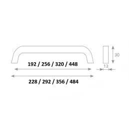 Ručka UMBREE / Nehrđajući čelik