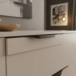 Ručka CLAUDIA / Crni nehrđajući čelik