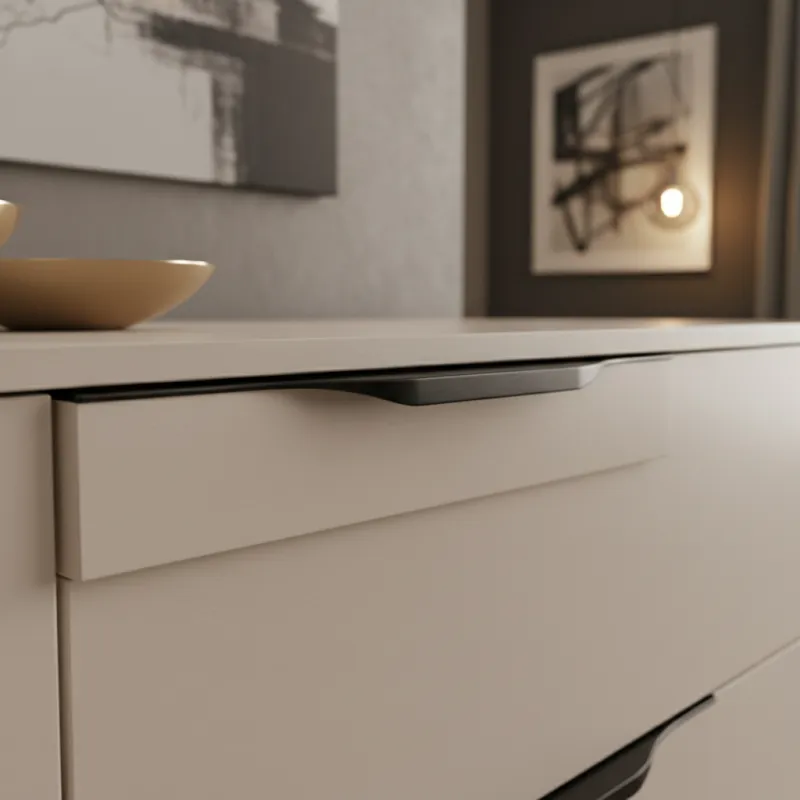 Ručka CLAUDIA / Crni nehrđajući čelik