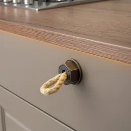 Ručka knopka SPACCATA / Starocrna