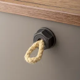 Ručka knopka SPACCATA / Starocrna