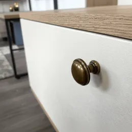 Ručka knopka ARLES / Sjajni mesing patina