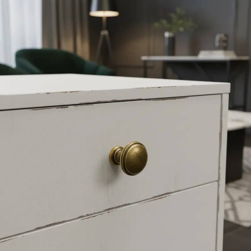 Ručka knopka ARLES / Sjajni mesing patina