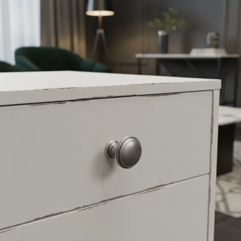 Ručka knopka ARLES / Starinsko srebrna