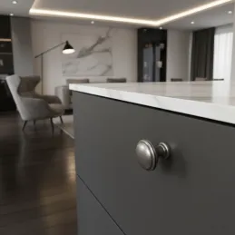 Ručka knopka ARLES / Starinsko srebrna