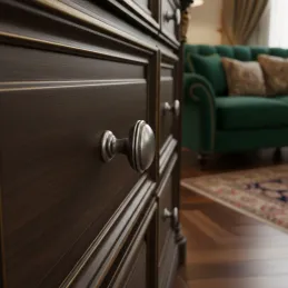 Ručka knopka ARLES / Starinsko srebrna