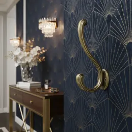 Namještajna vješalica ARLES / Sjajna mesing patina