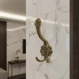 Rustikalni stalak za odjeću VENICE / Starinski mesing