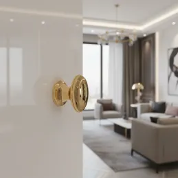 Plastična ručkica knop MARISA / Sjajno zlatna