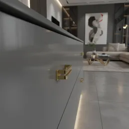 Plastična ručkica MAURICIUS / Zlatna