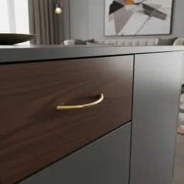 Plastična ručkica ASTOR / Zlatna