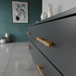 Drvena ručka LEO / Prirodni hrast