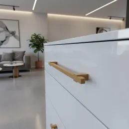 Drvena ručka LEO / Prirodni hrast