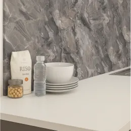 Zaštitni zid za radnu ploču EGGER Mramor Cipollino sivi / F093