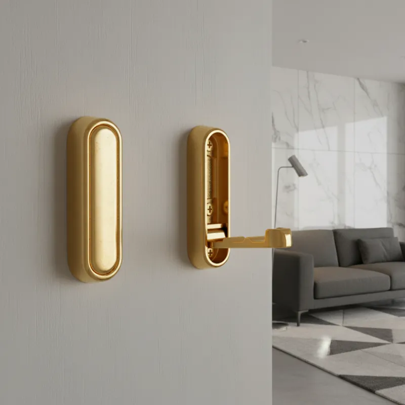 Izvlačna vješalica COSTA / Sjajno zlatna