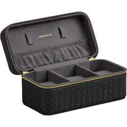 Cestovna kutija za satove BUGATI TRAVEL / Crno-zlatna