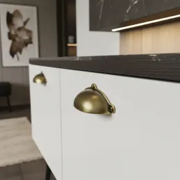 Ručka MELANIE / Sjajna mesing patina