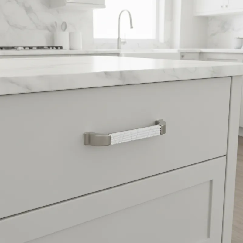 Keramička ručka BRAGA / Brušeni nikel