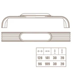 Keramička ručka FARO / Crna mat