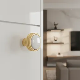 Keramička ručka knop FARO / Matirano zlato