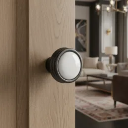 Keramička ručka gumb FARO / Crna mat