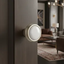 Keramička ručka knopka FARO / Brušeni nikal