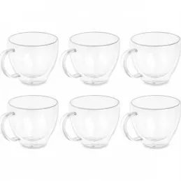 Set od 6 termo čaša za kavu VIVALTO 140 ml / Prozirno