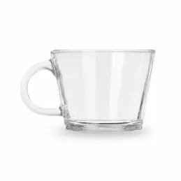 Set od 6 staklenih šalica za kavu i napitke VIVALTO 400 ml / Prozirno