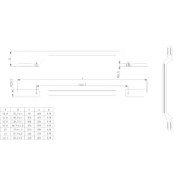 Ručka ELIDA / Crna mat završna obrada
