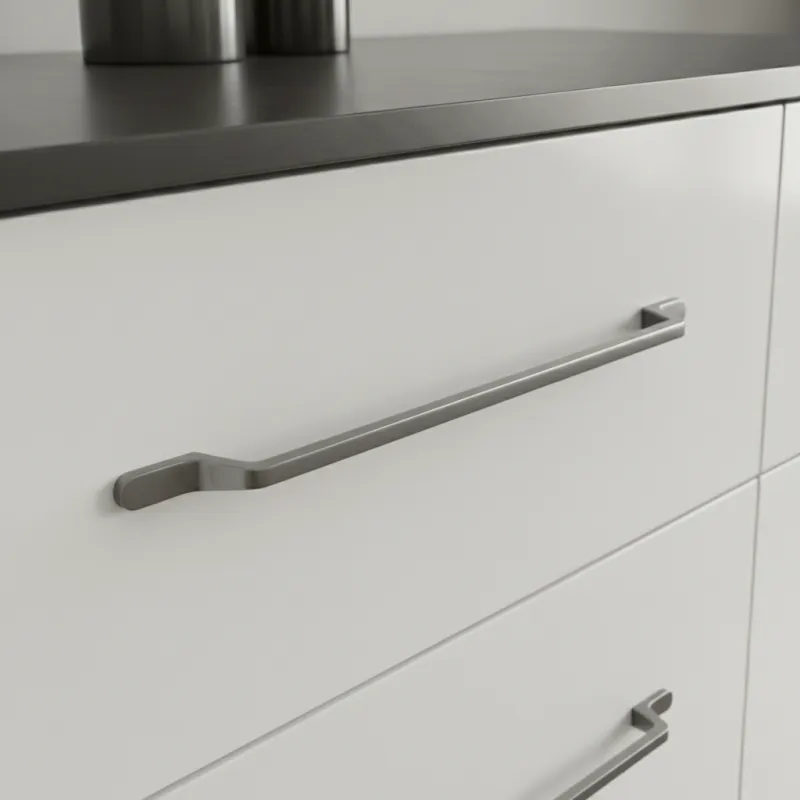 Ručka ELIDA / Siva satenska