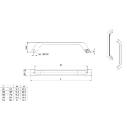 Ručka SAMARA / Nehrđajući čelik