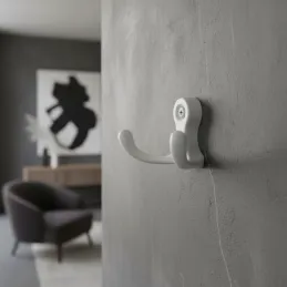 Vješalica MIKEL S / Bijela sjajna