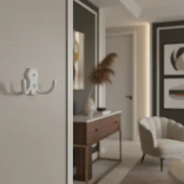 Vješalica MIKEL M / Bijela mat