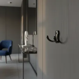 Vješalica MIKEL M / Crna sjajna