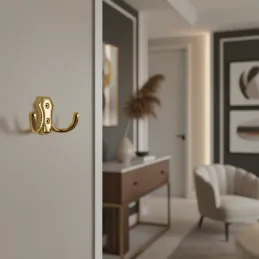 Vješalica MIKEL M / Zlatno sjajna