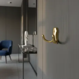 Vješalica MIKEL M / Zlatno sjajna