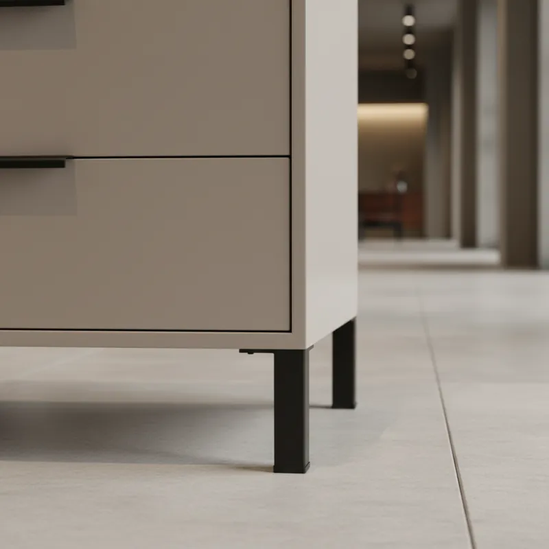 Namještajna nožica MODERO / Crna mat