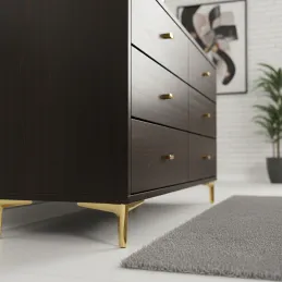 Namještajna nogica MIAMI / Zlatno sjajna