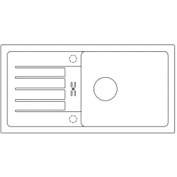 Kuhinjski sudoper od keramike Blanco FAVUM XL 6 S / Antracit