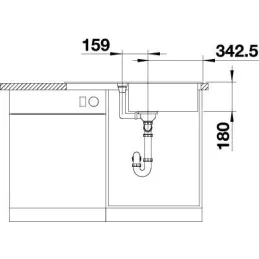 Kameninčki sudoper Blanco FAVUM XL 6 S / Kava